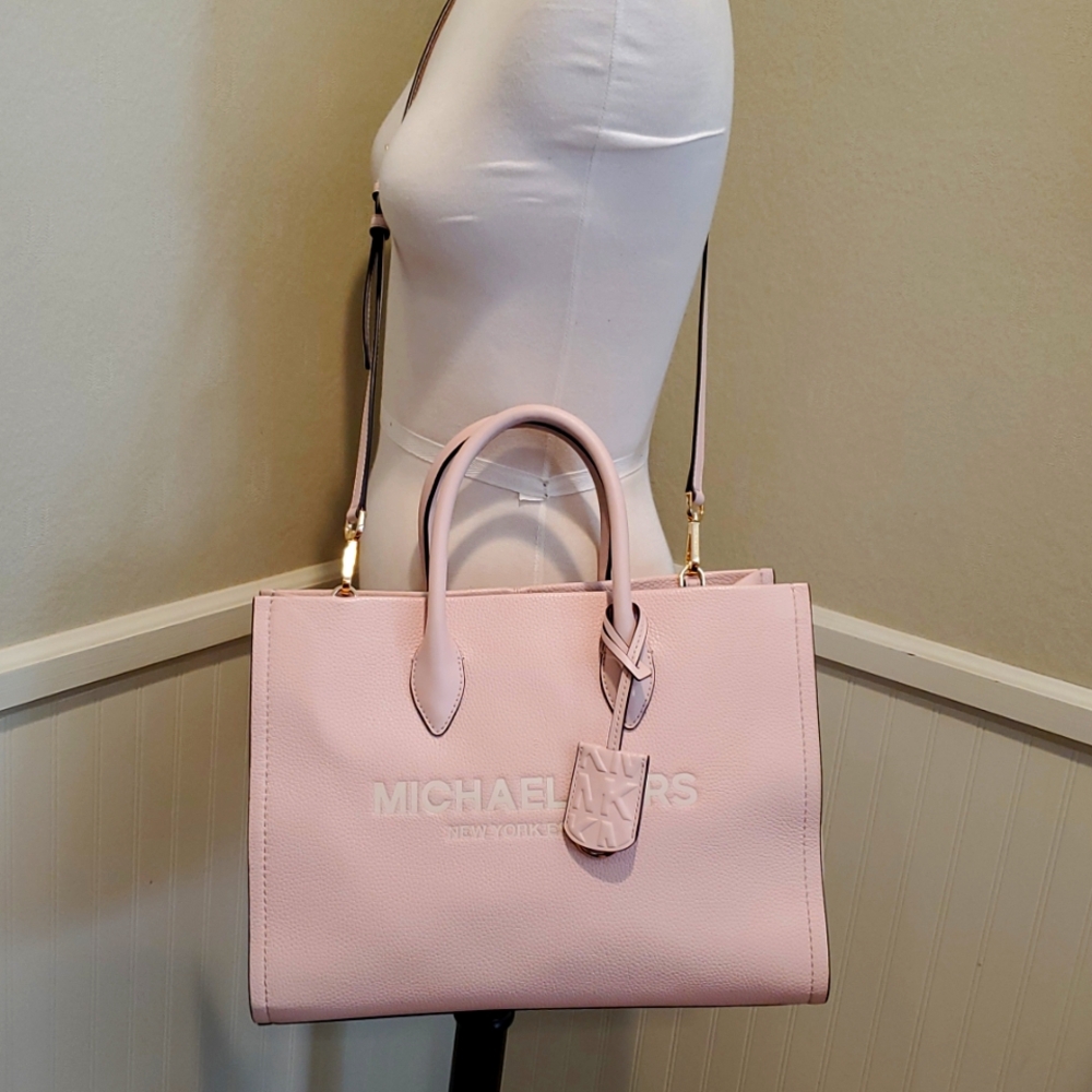 NWT Michael Kors Mirella Tote Baby Pink - Picture 3 of 14